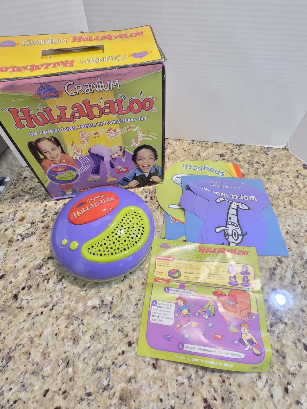 Cranium HULLABALOO The Game of Tunes Twists Topsy Turvy Fun 2003 Complete Works!